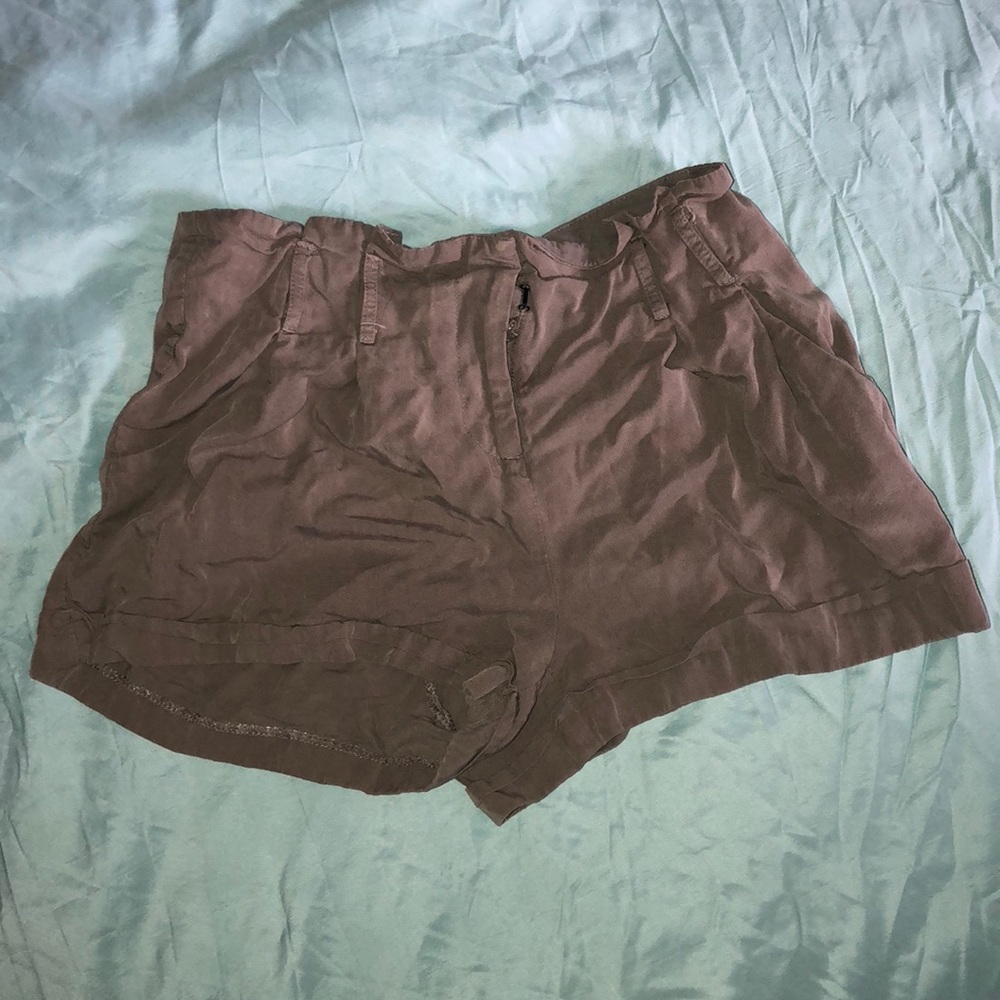 Beige dress shorts